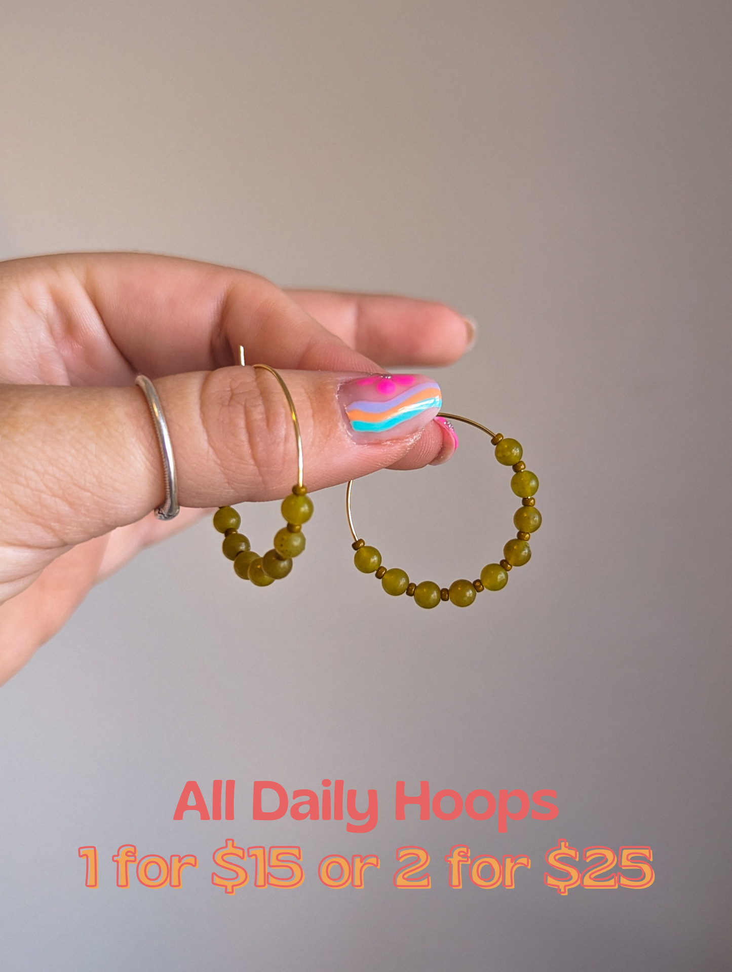 Daily Hoops - Olivine Jade