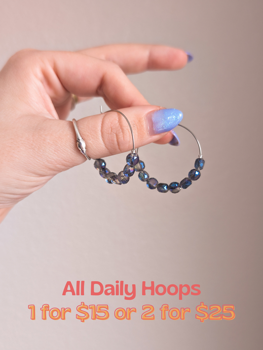 Daily Hoops - Night Sky Faceted Crystal Coins