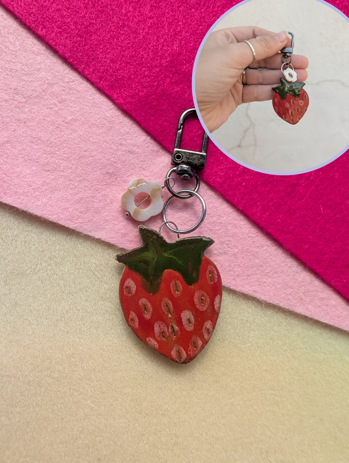 Bag Charm - Produce - Stoneware