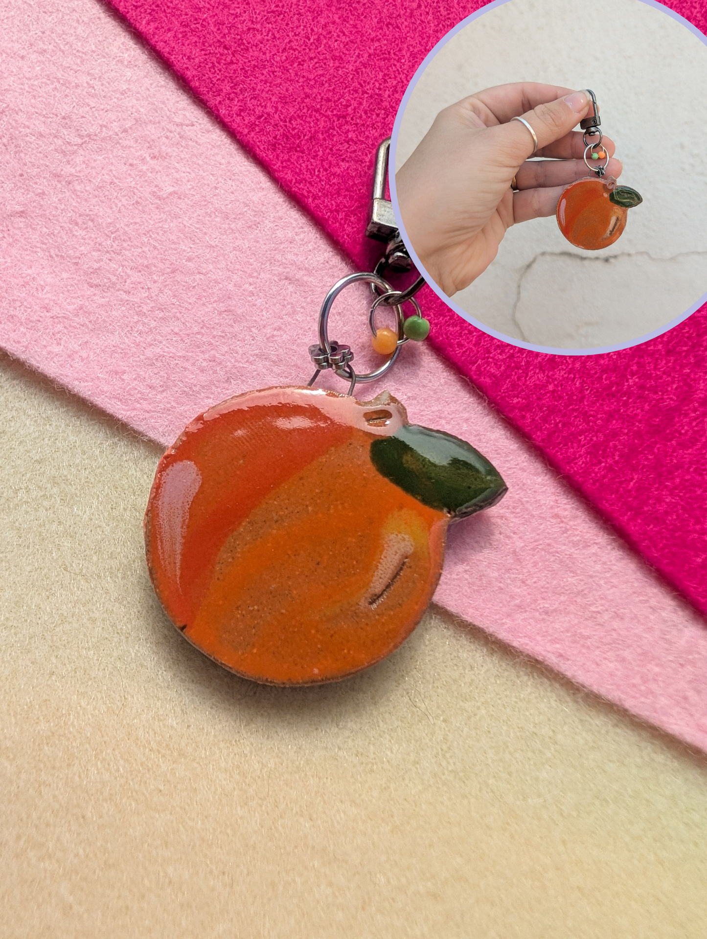 Bag Charm - Produce - Stoneware