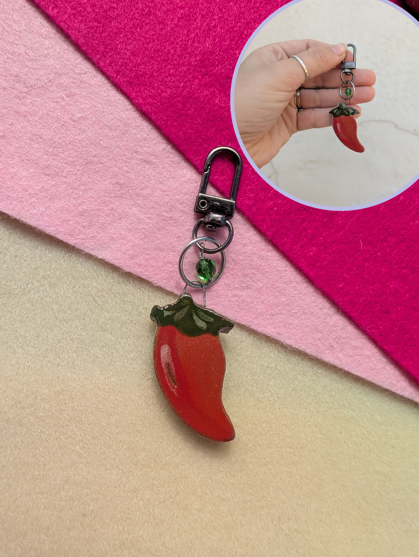 Bag Charm - Produce - Stoneware