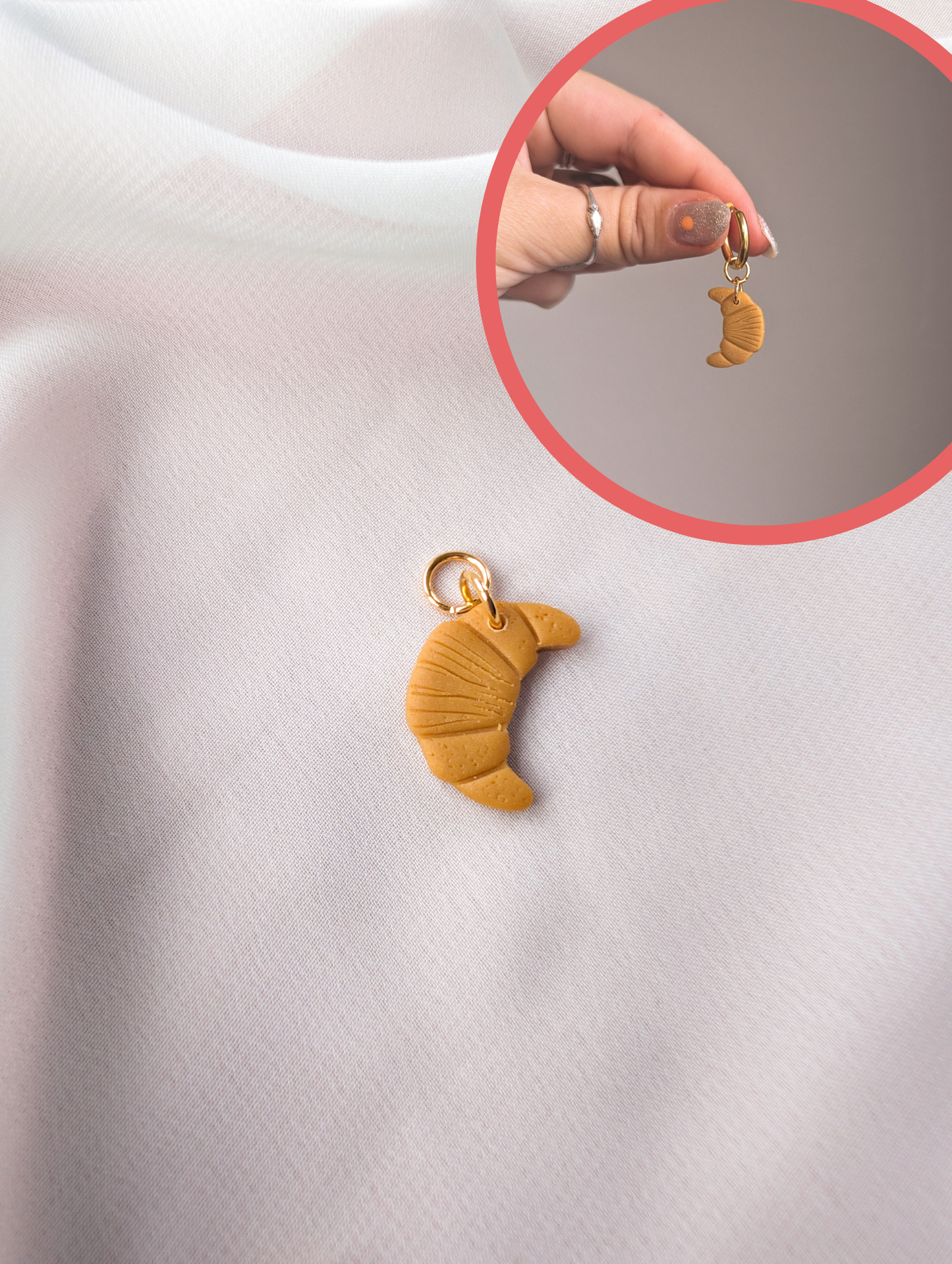 Snickie Snack - Fried Egg, Croissant, Pretzel, Bacon - SINGLE CHARMS