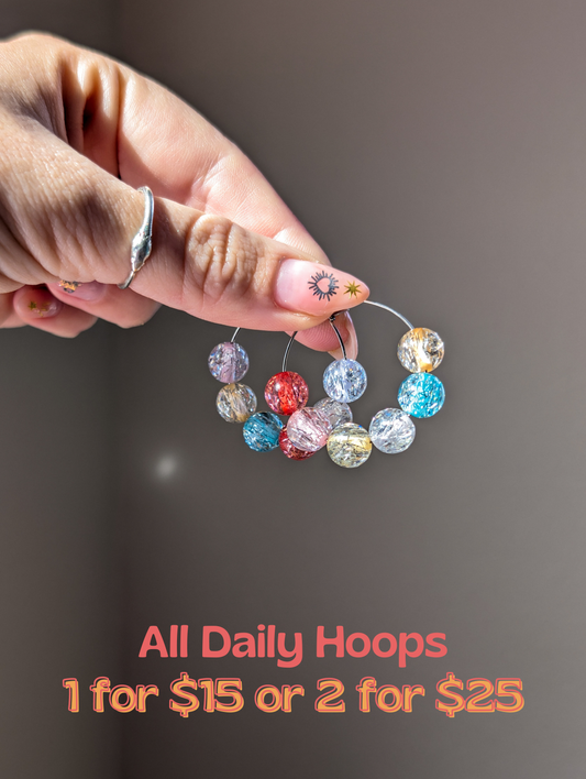 Daily Hoops - Party Sparkles - Colors Vary!