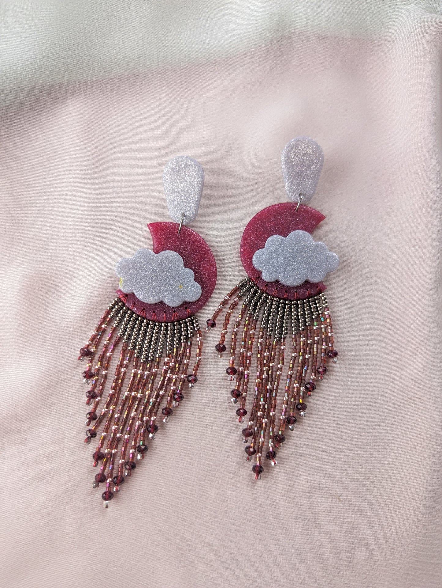 Moon Fringe - Garnet Tipped - Buffed - Scorpio