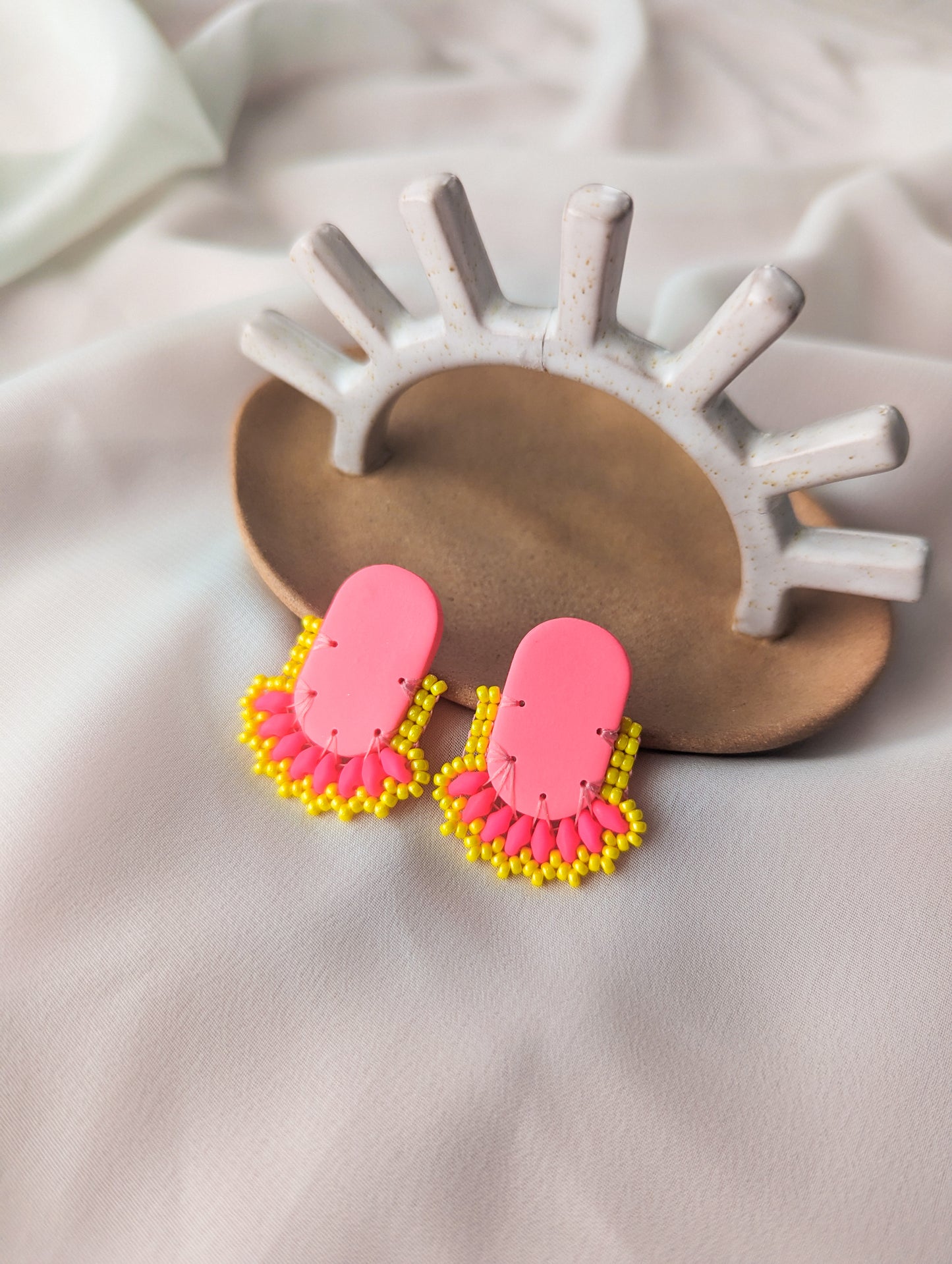 Oval Stud - Strawberry Lemonade - Made To Order
