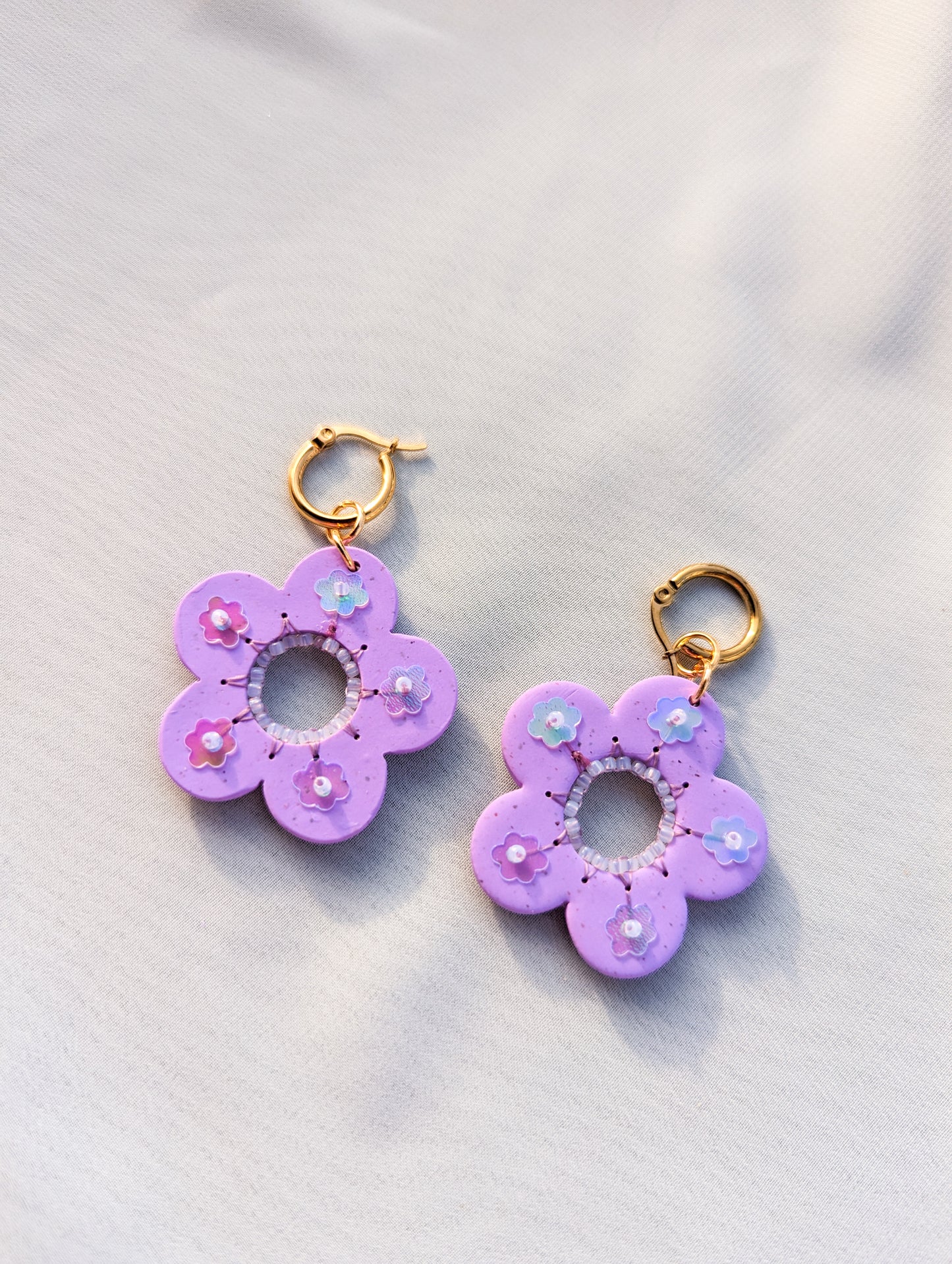 Doublesided Flowers - Speckled Grape - Iridescent Flowers