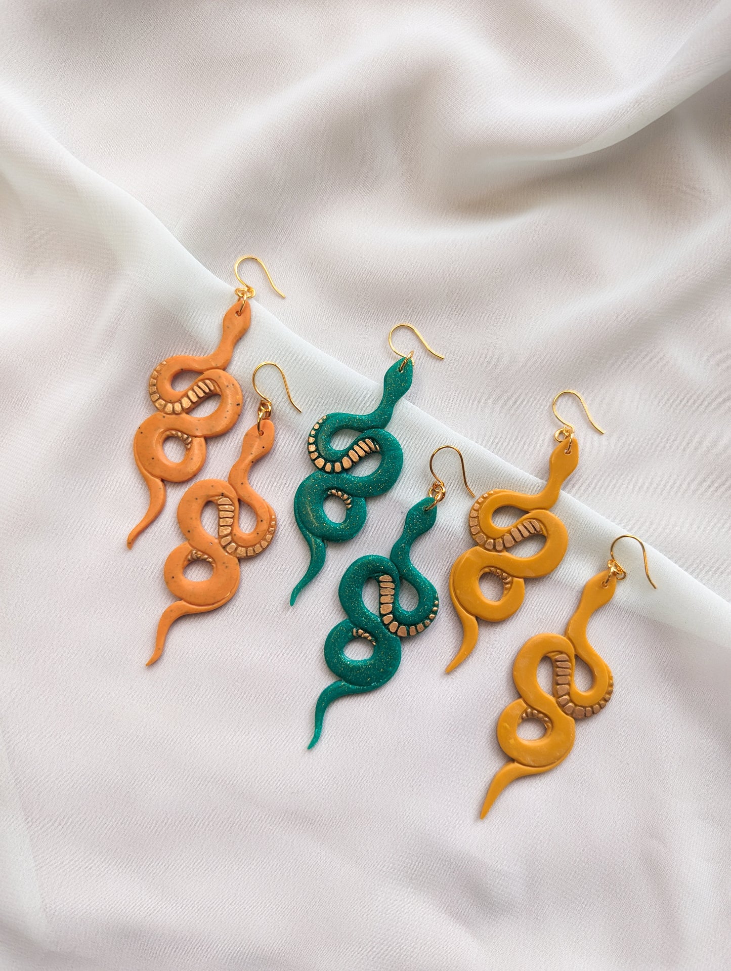 Coiled Snake - Choose Your Color - Buffed - Liquid Gold
