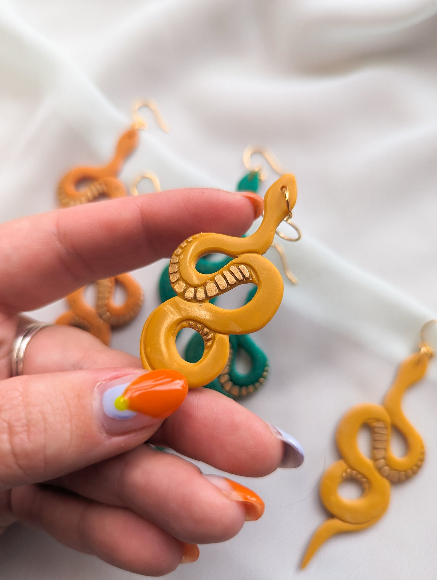 Coiled Snake - Choose Your Color - Buffed - Liquid Gold