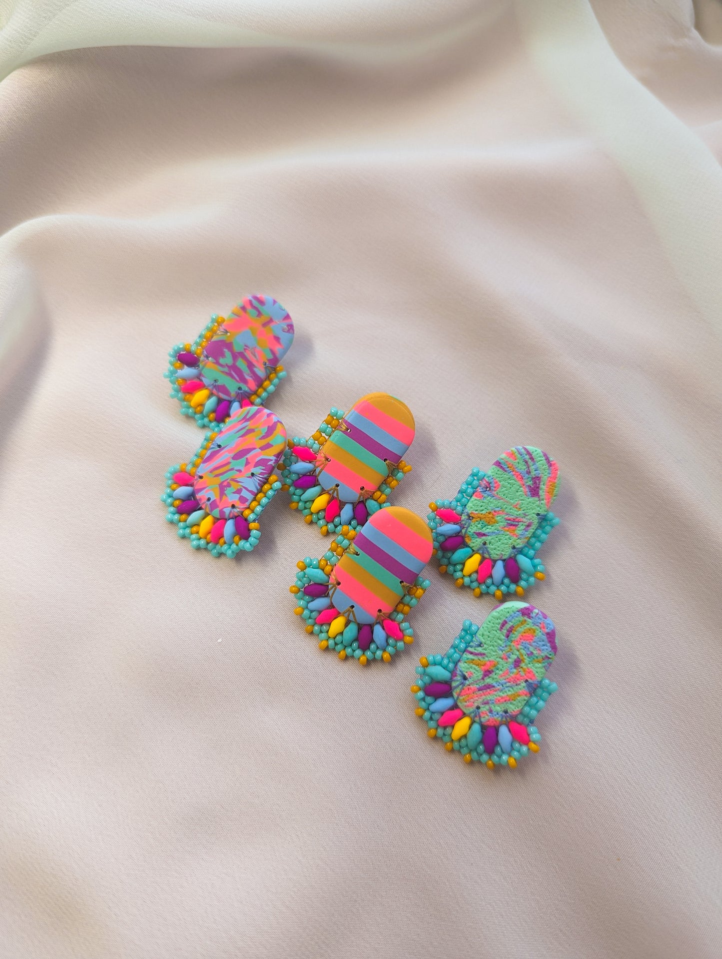 Oval Studs - Choose your Pair - Tropical