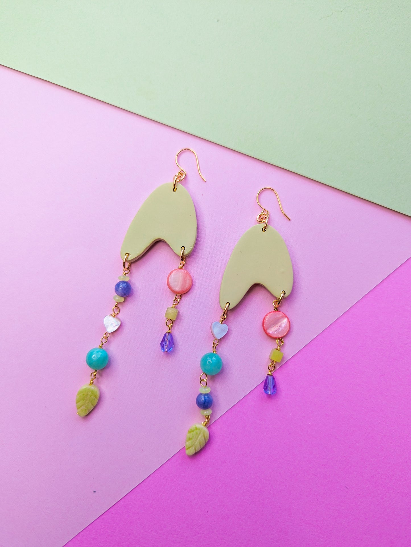 Jetson - Soft Lime - Amazonite, Jade, Shell, Pearl, Peridot