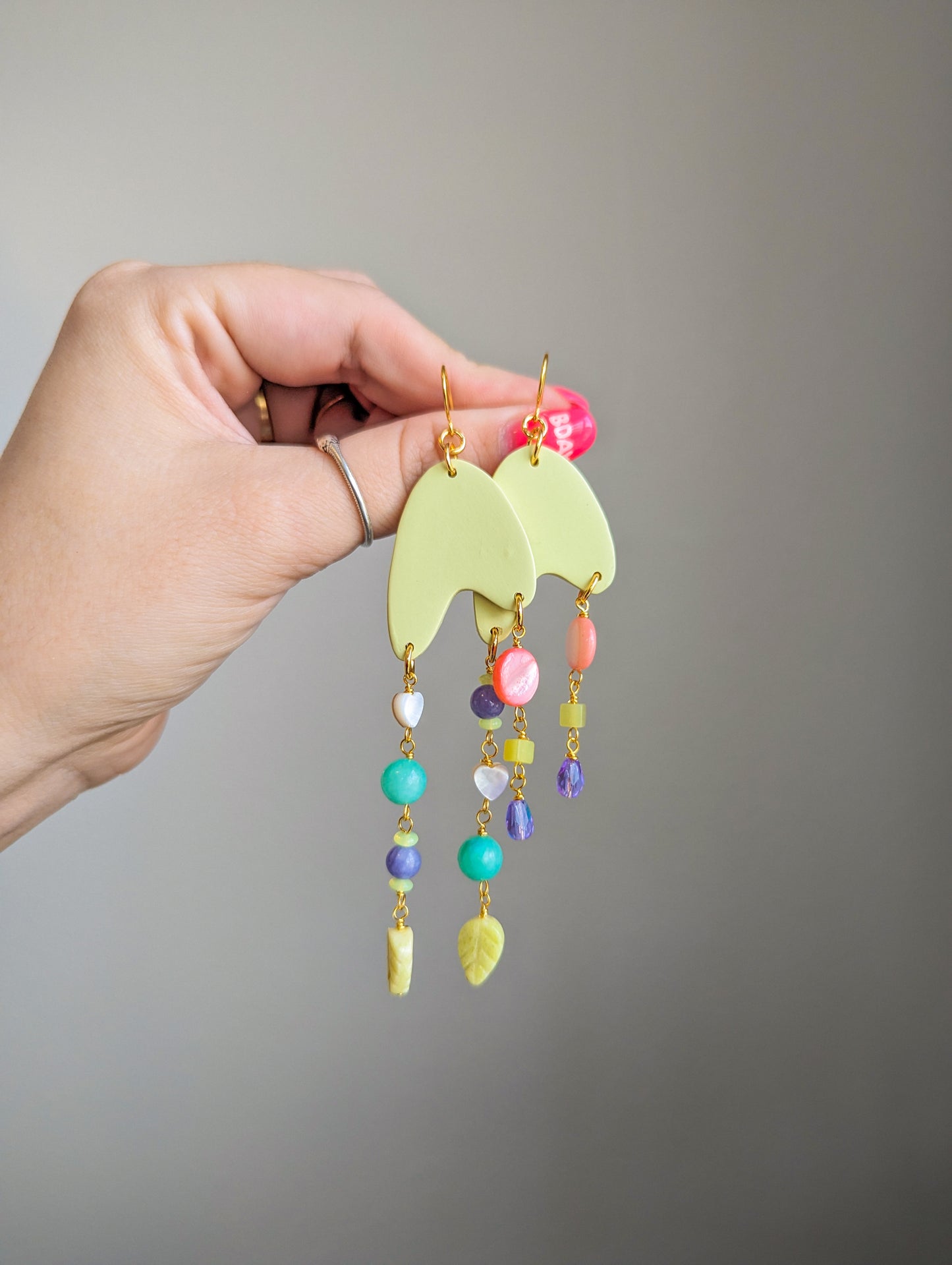 Jetson - Soft Lime - Amazonite, Jade, Shell, Pearl, Peridot