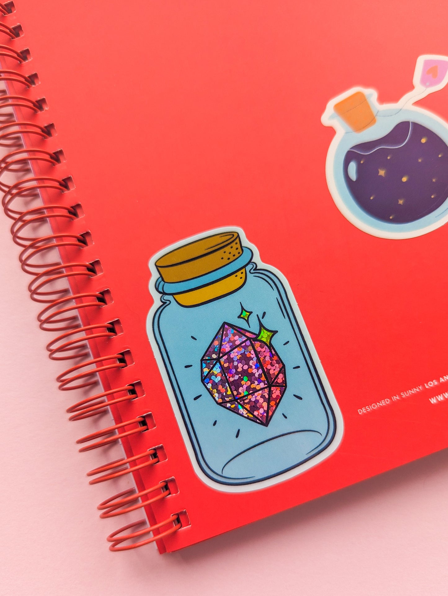 Gem Jar - Holographic Glitter - Glossy - White Border
