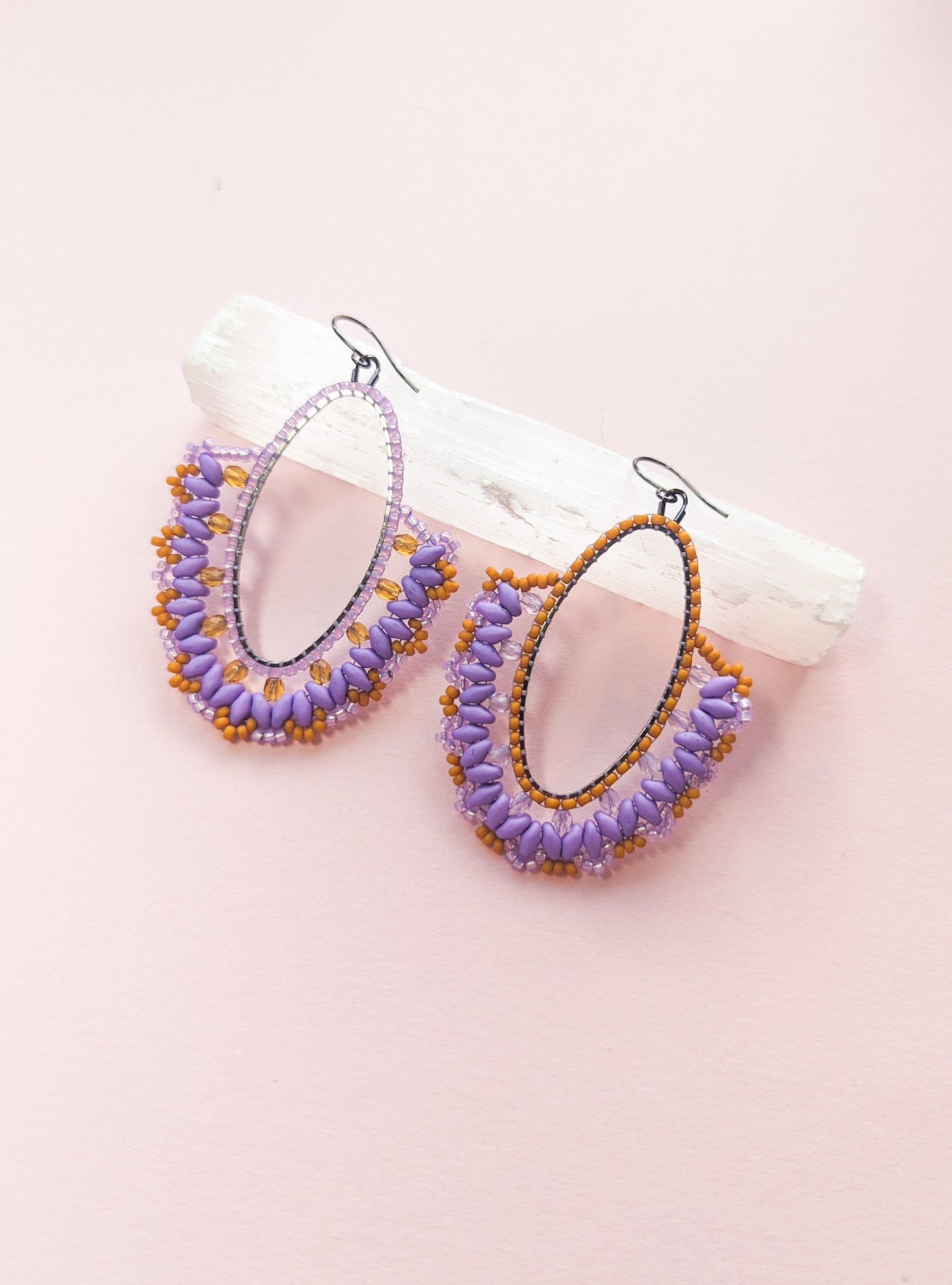 Sunburst Oval Drop - Lavender Lemonade