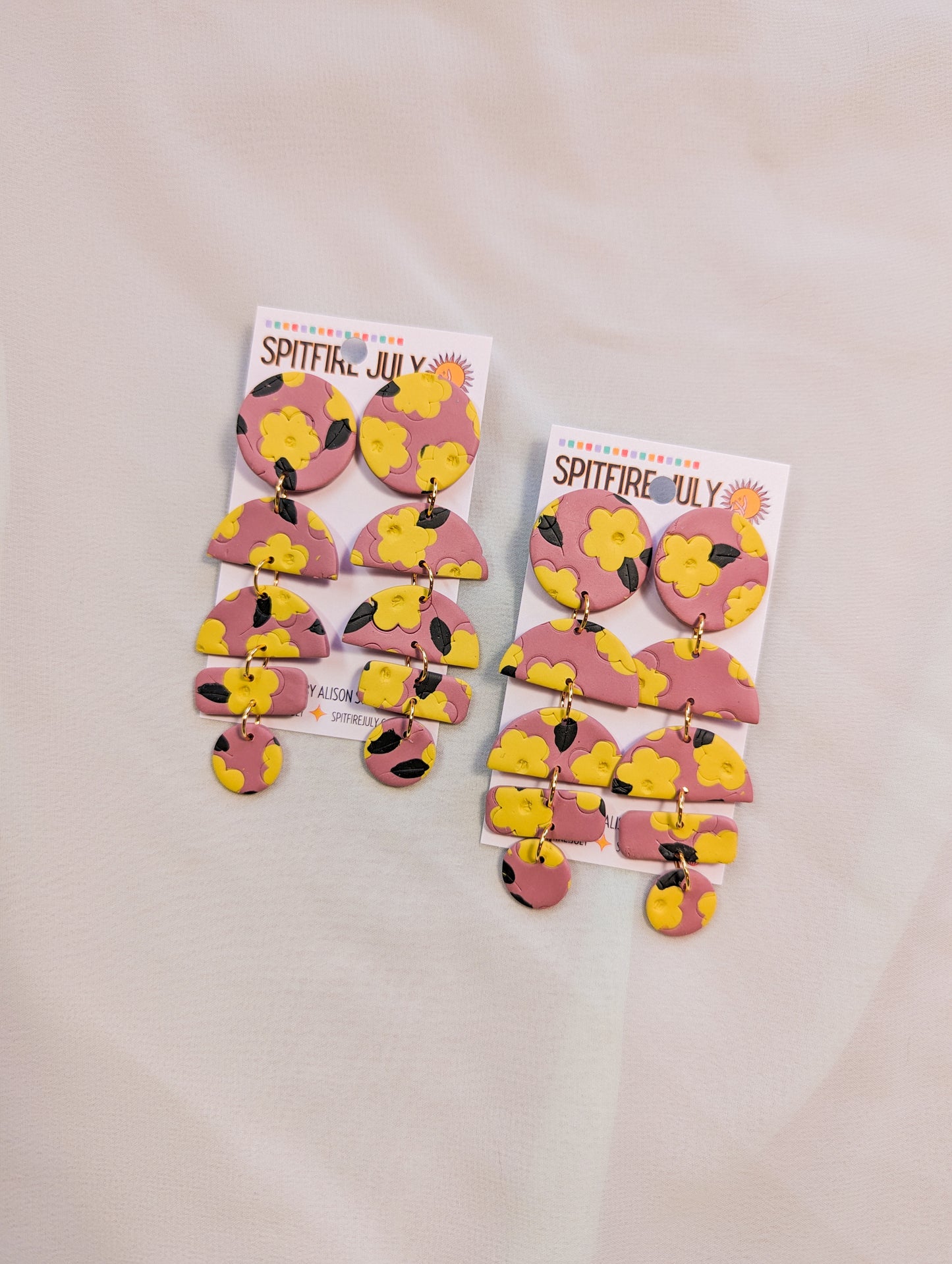 Dusty Rose & Lemon - Big Ass Moons - Autumn Vibes