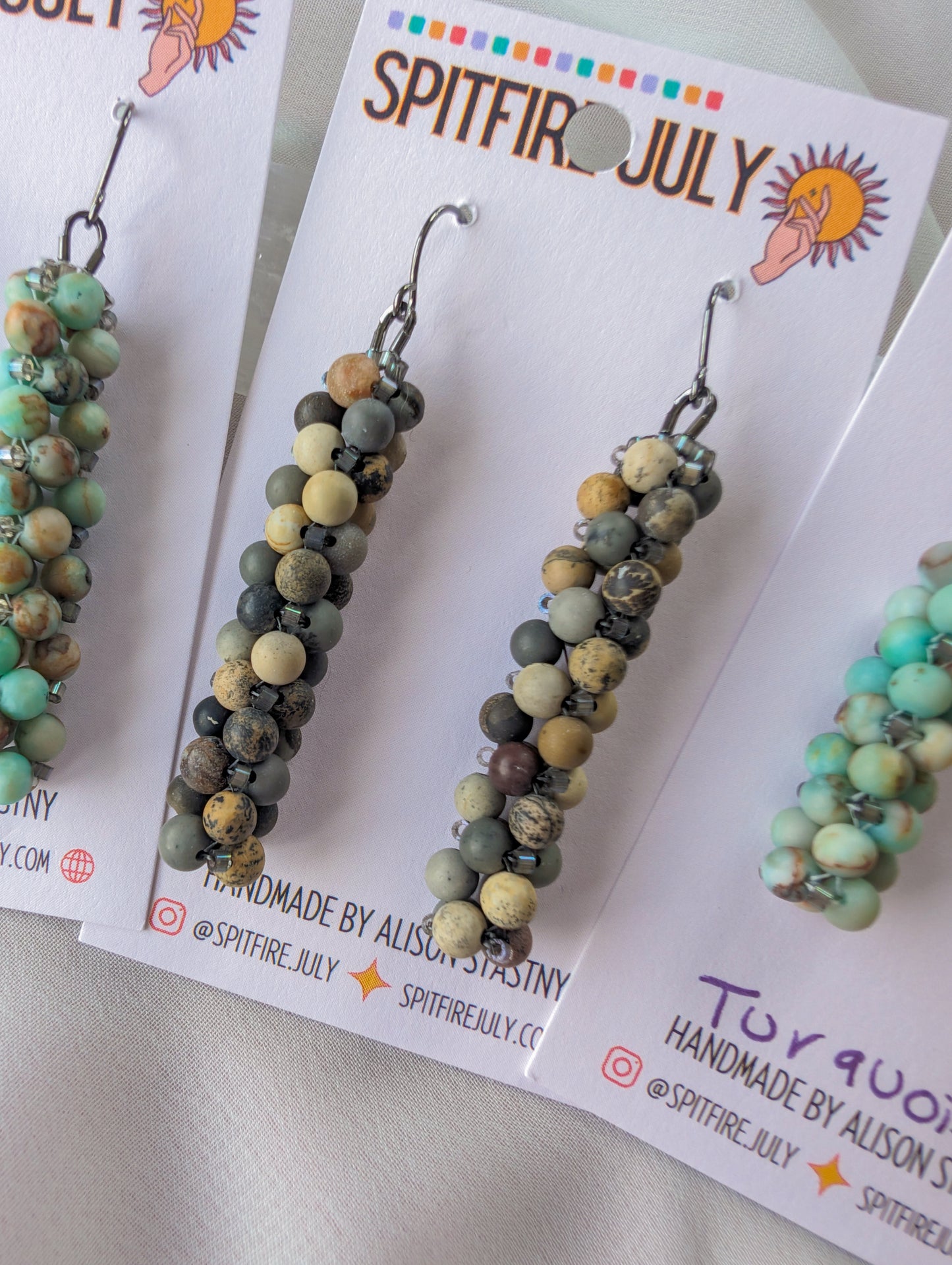 Column Drop - Medium - Matte Turquoise