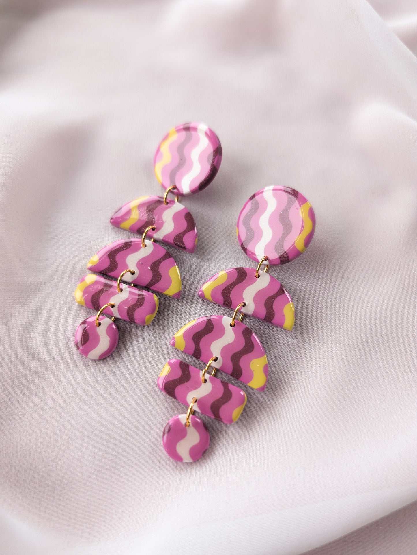 Big Ass Moons - Pink Pearl Squiggles