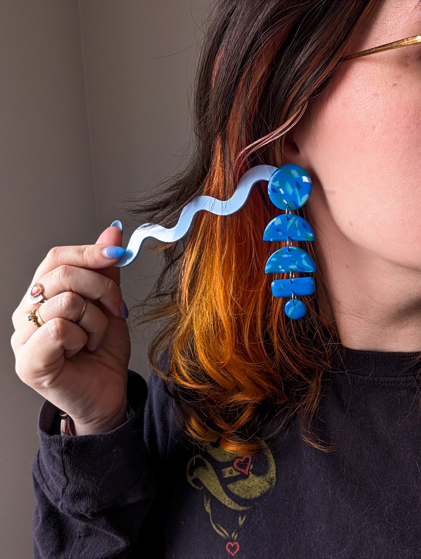 Big Ass Moons - Glossy Terrazzo Blues