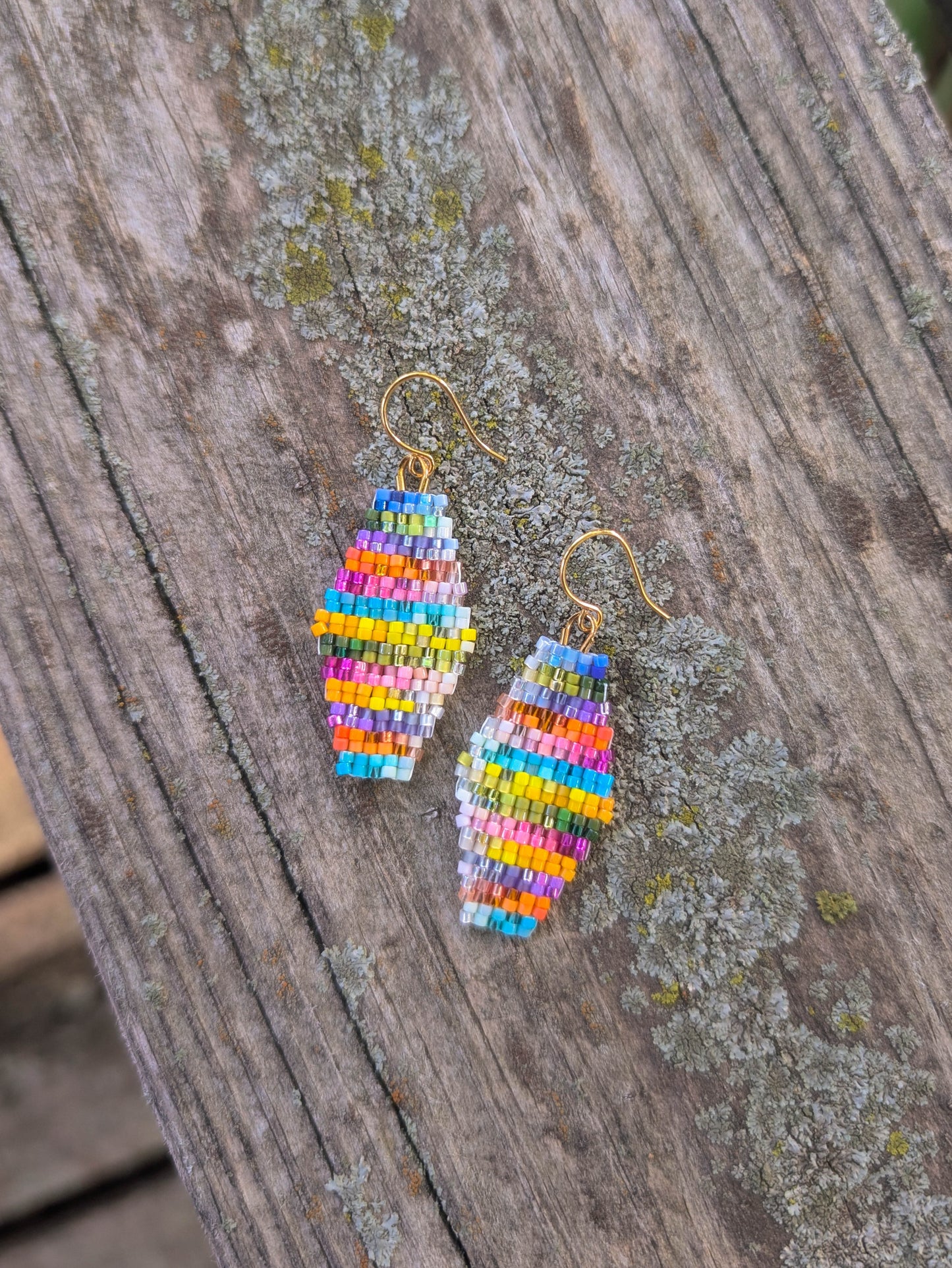 Neon Summer Light to Dark Stripes