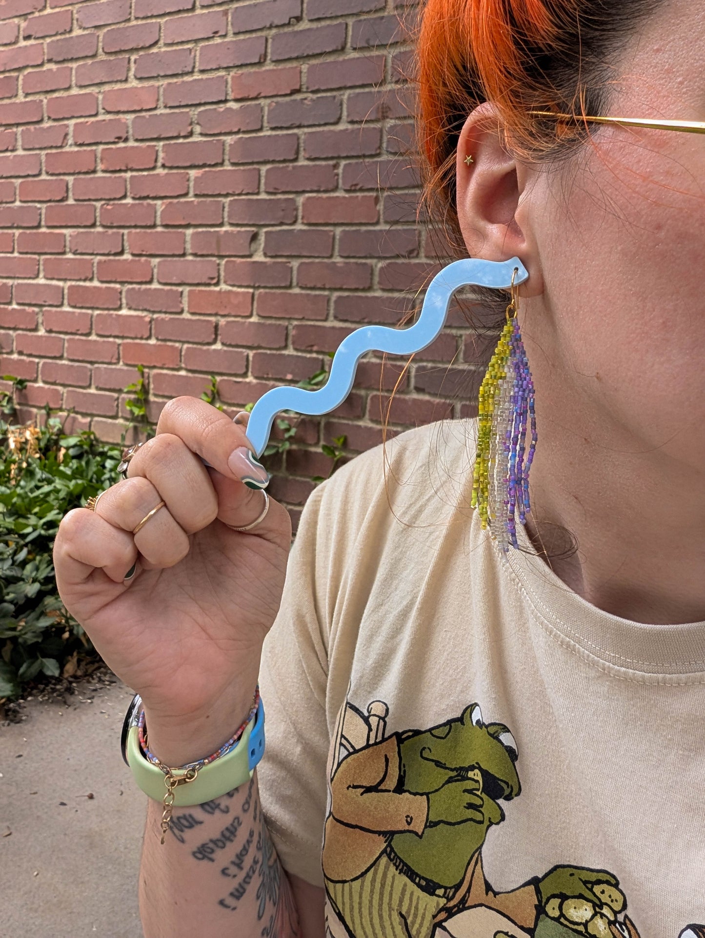 Blueberry Matcha Stripes