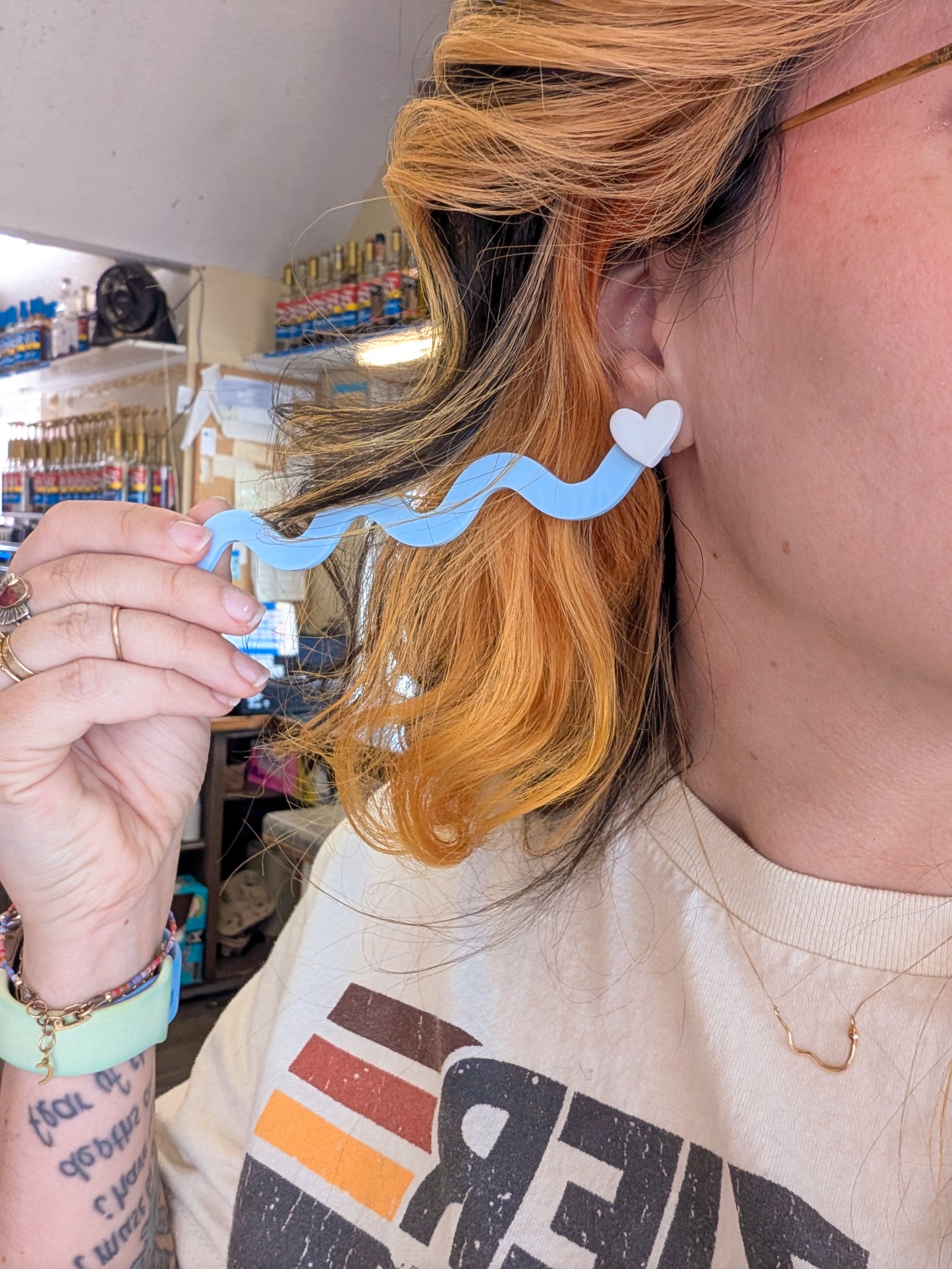 Heart Studs - Husker