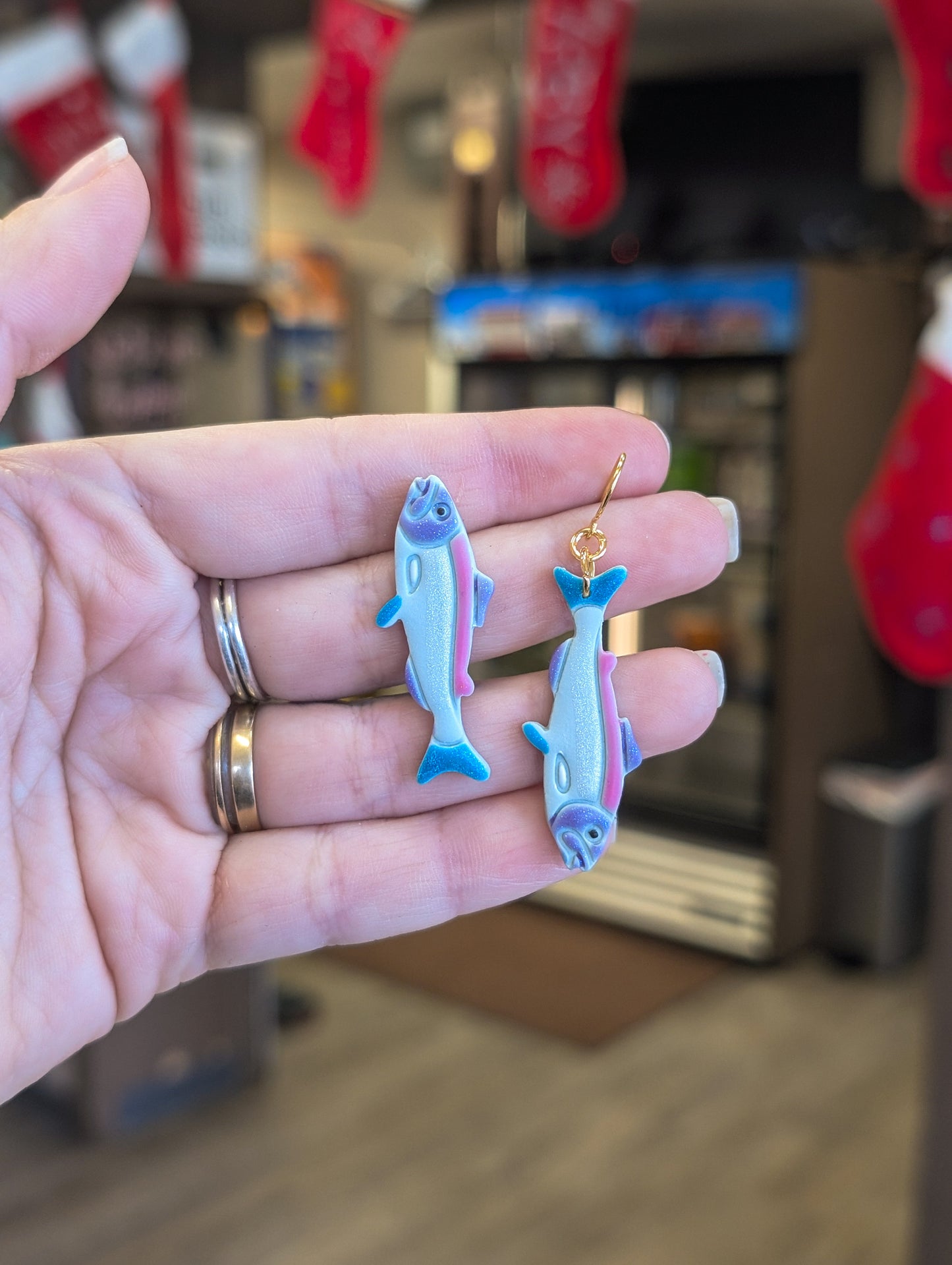 Sardines - Hand Painted Clay