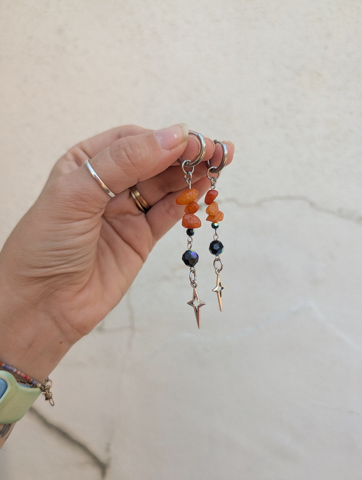 Glimmer - Carnelian & Swarovski