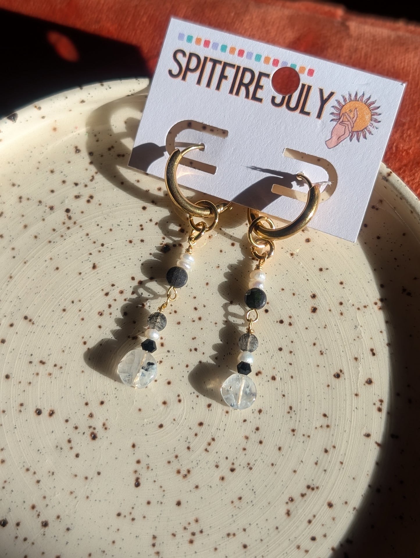 Charms - Gems - Moonstone, Labradorite, Rutilated Quartz, Pearl