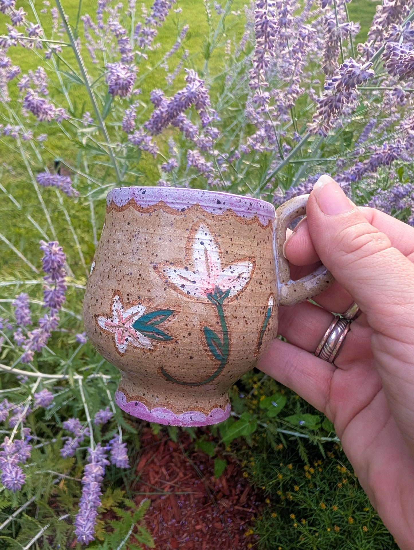 Pottery - Jasmine Teacup - 7 oz