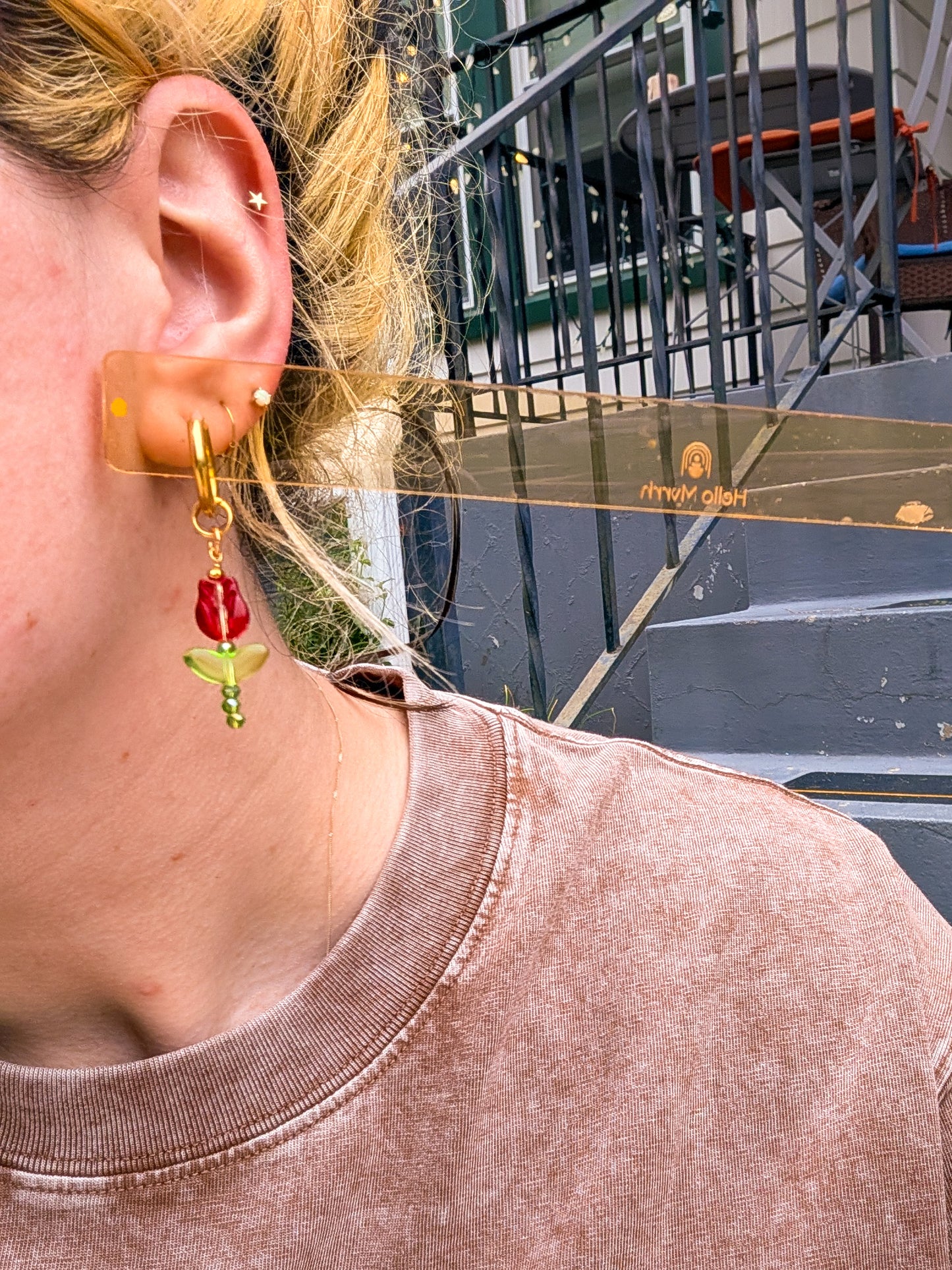 Charms - Tulips - Red
