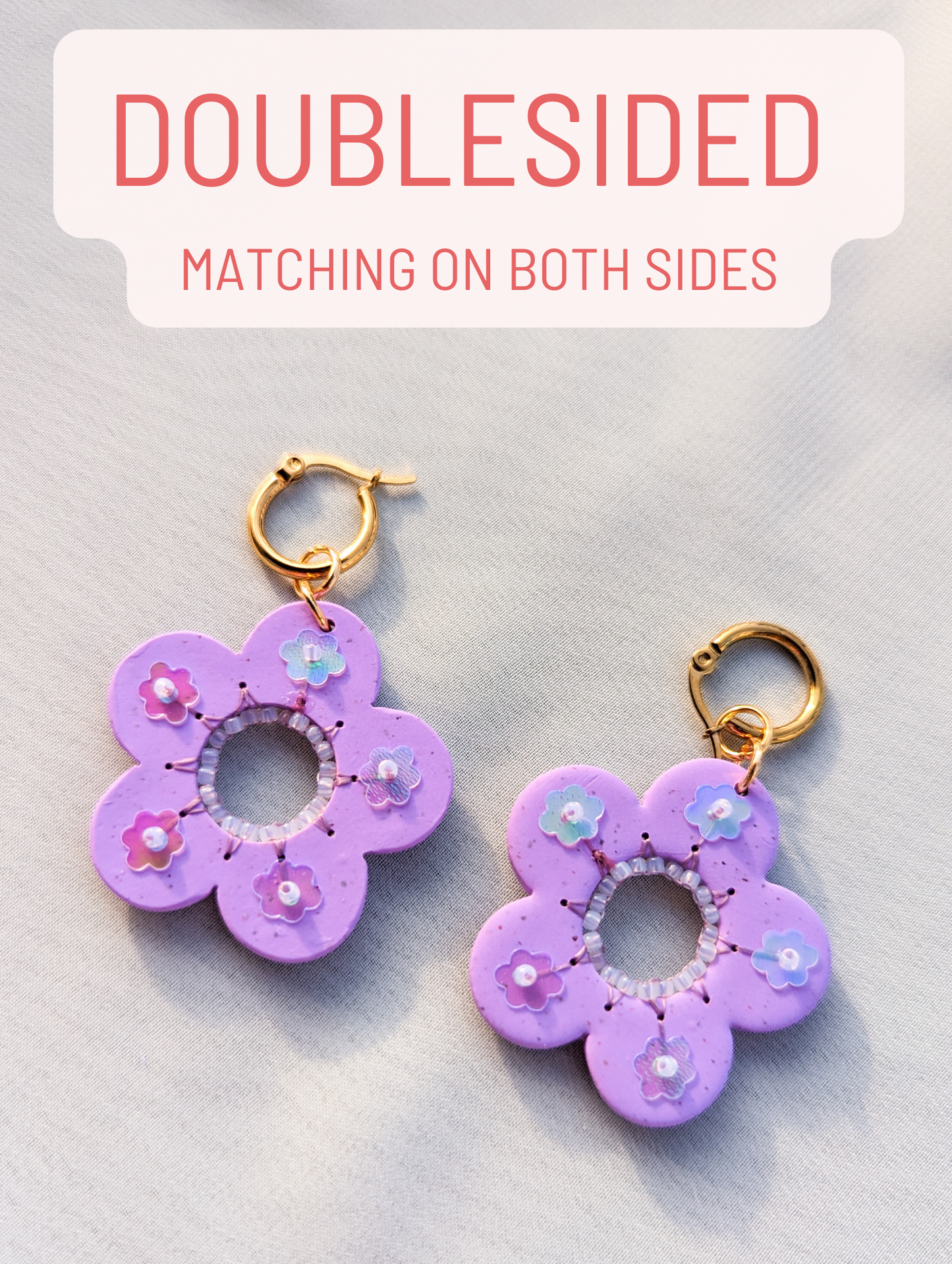 Doublesided Flowers - Speckled Grape - Iridescent Flowers