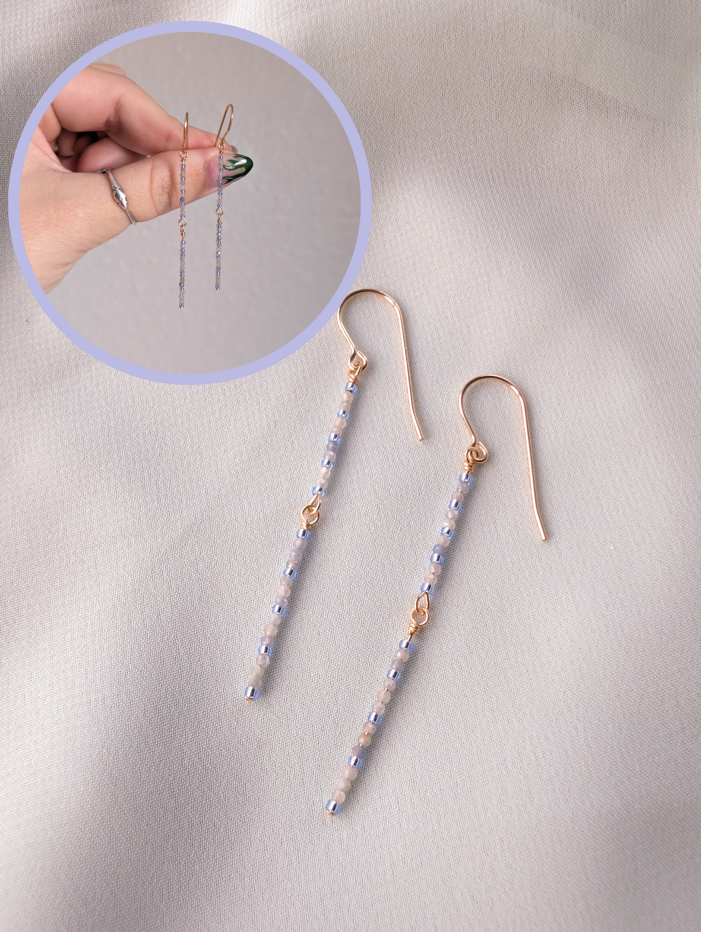 Sapphire Sticks - Choose Your Color - Gold Filled