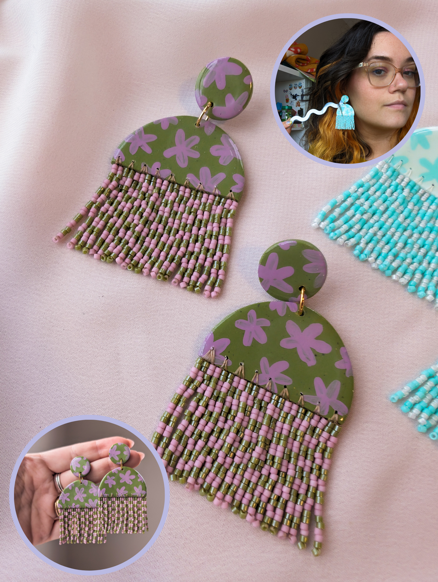 Jellies - Choose Your Color - Floral & Checker - Hand-painted