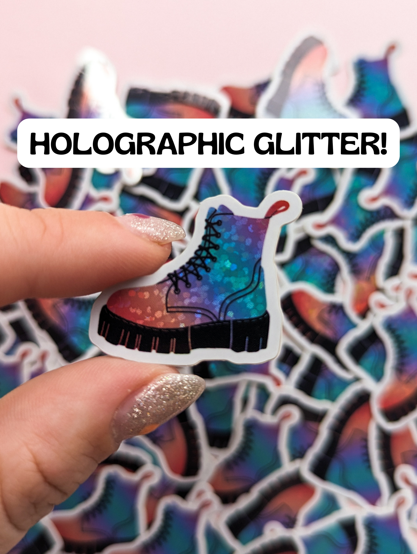 Docs - Pastel - Holo Glitter Glossy
