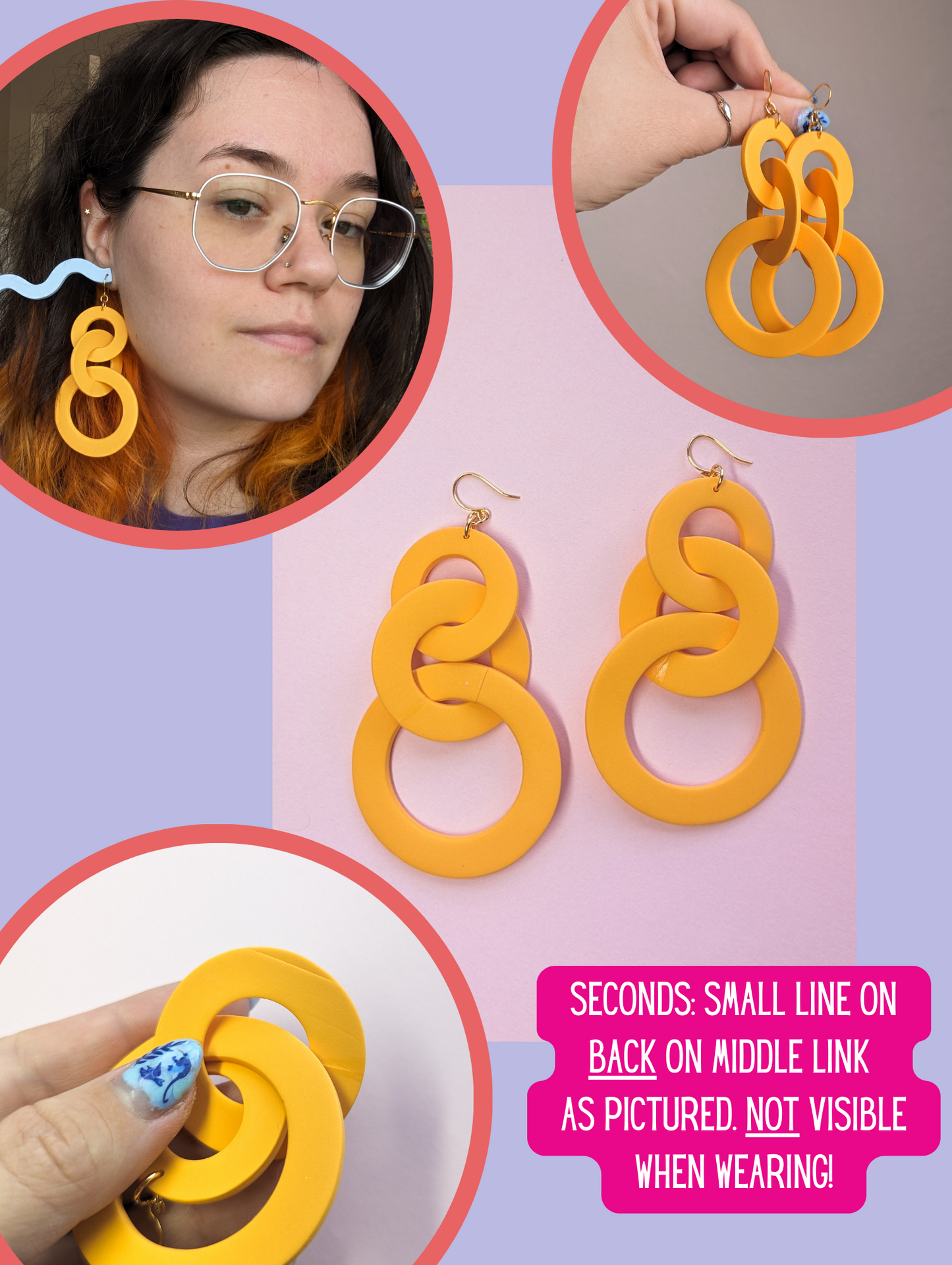 Triple Links - Mega - Bright Bolds- Choose your Color