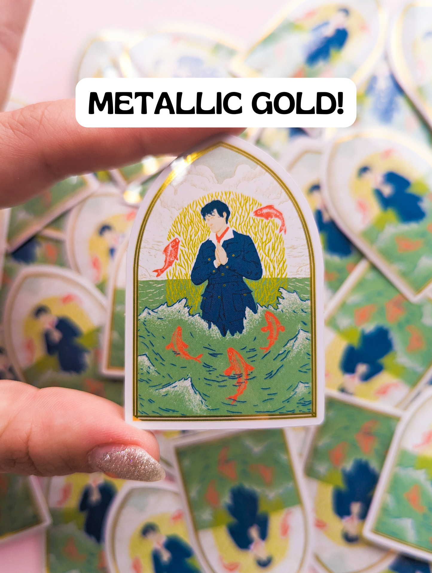 Harry Styles Fan Club - Metallic Gold Glossy