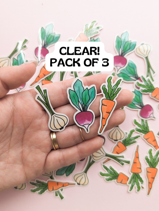 Eat ur Veggies Pack - Transparent Glossy