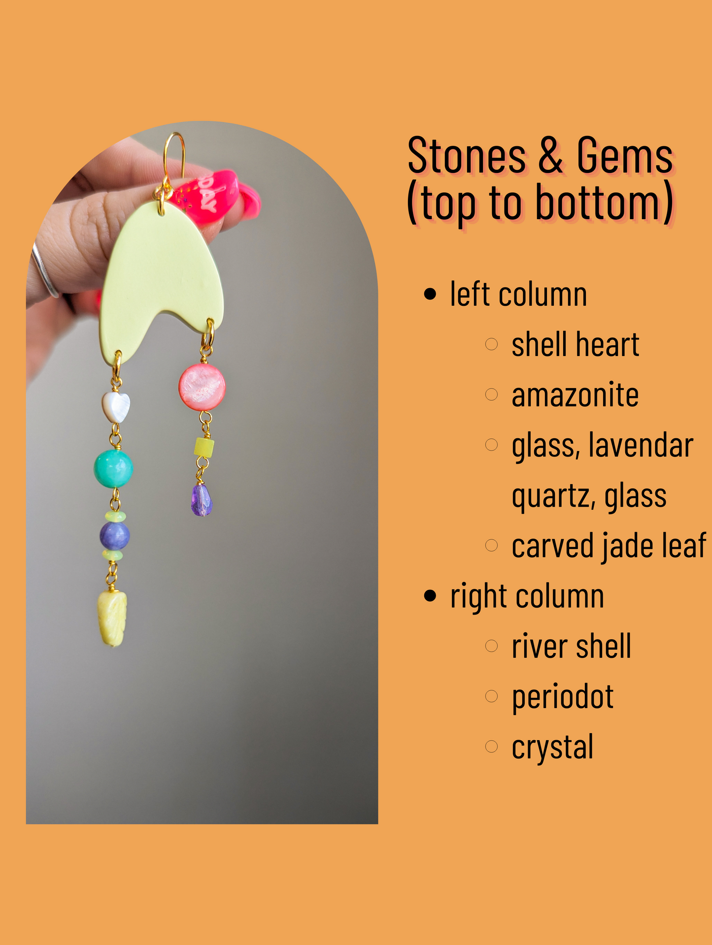 Jetson - Soft Lime - Amazonite, Jade, Shell, Pearl, Peridot