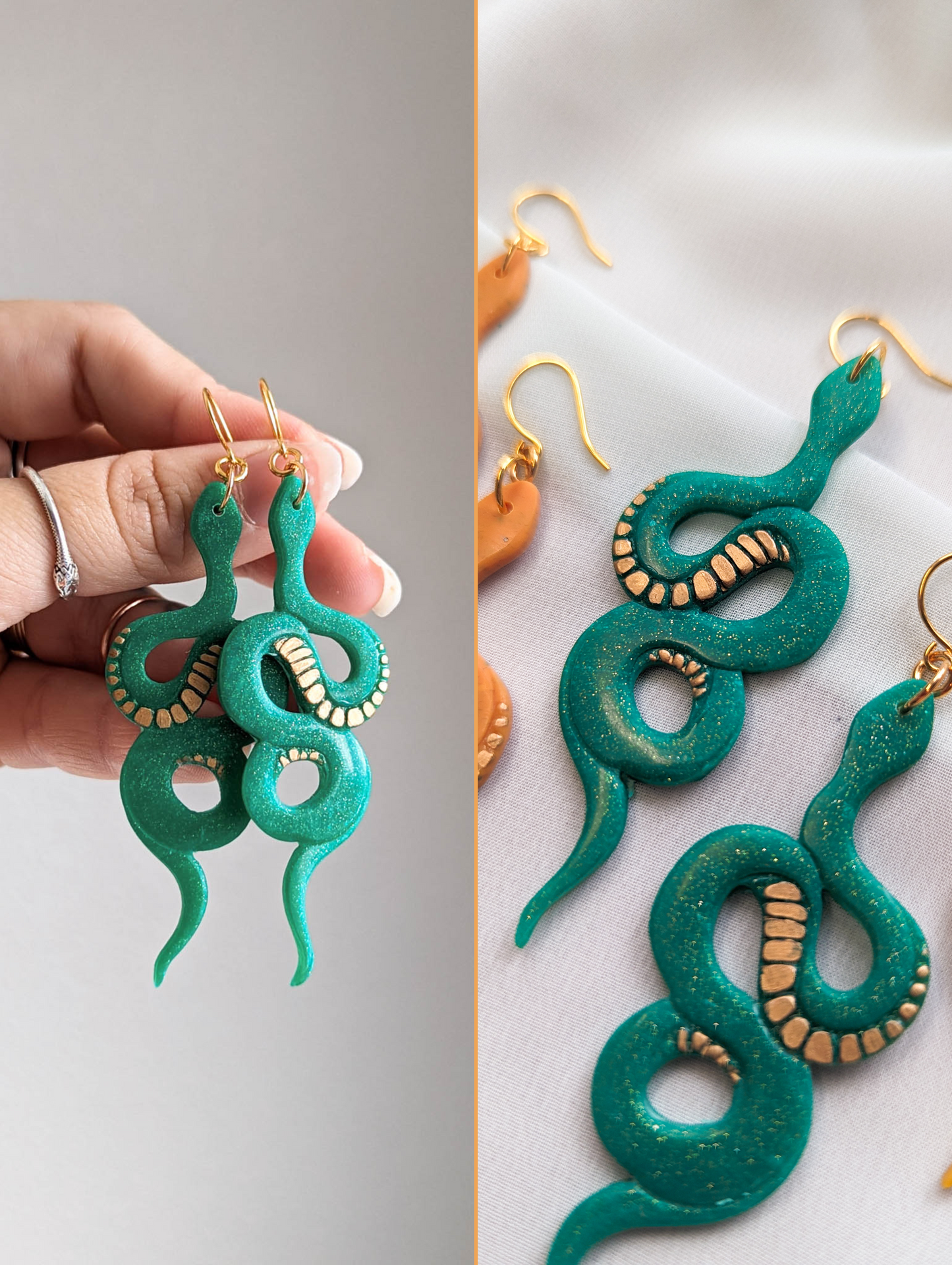 Coiled Snake - Choose Your Color - Buffed - Liquid Gold