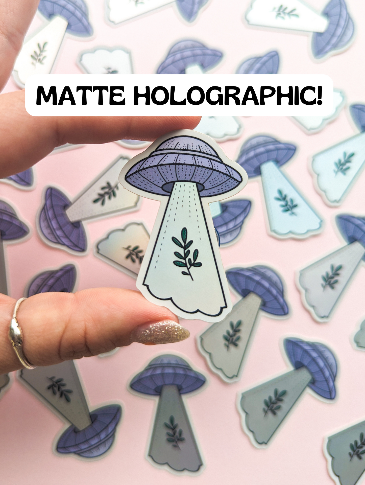 UFO Fern - Matte Holo Vinyl