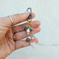 Bag Charm - Mossy - Moss Jasper, Pearl, Rose Quartz Faceted Heart