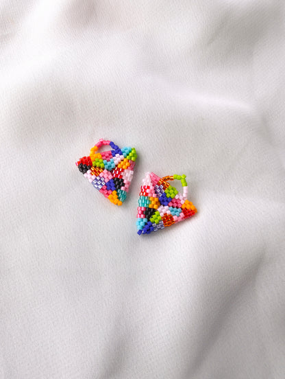 Charms  - Beaded Puffy Triangles - Midi - Patches