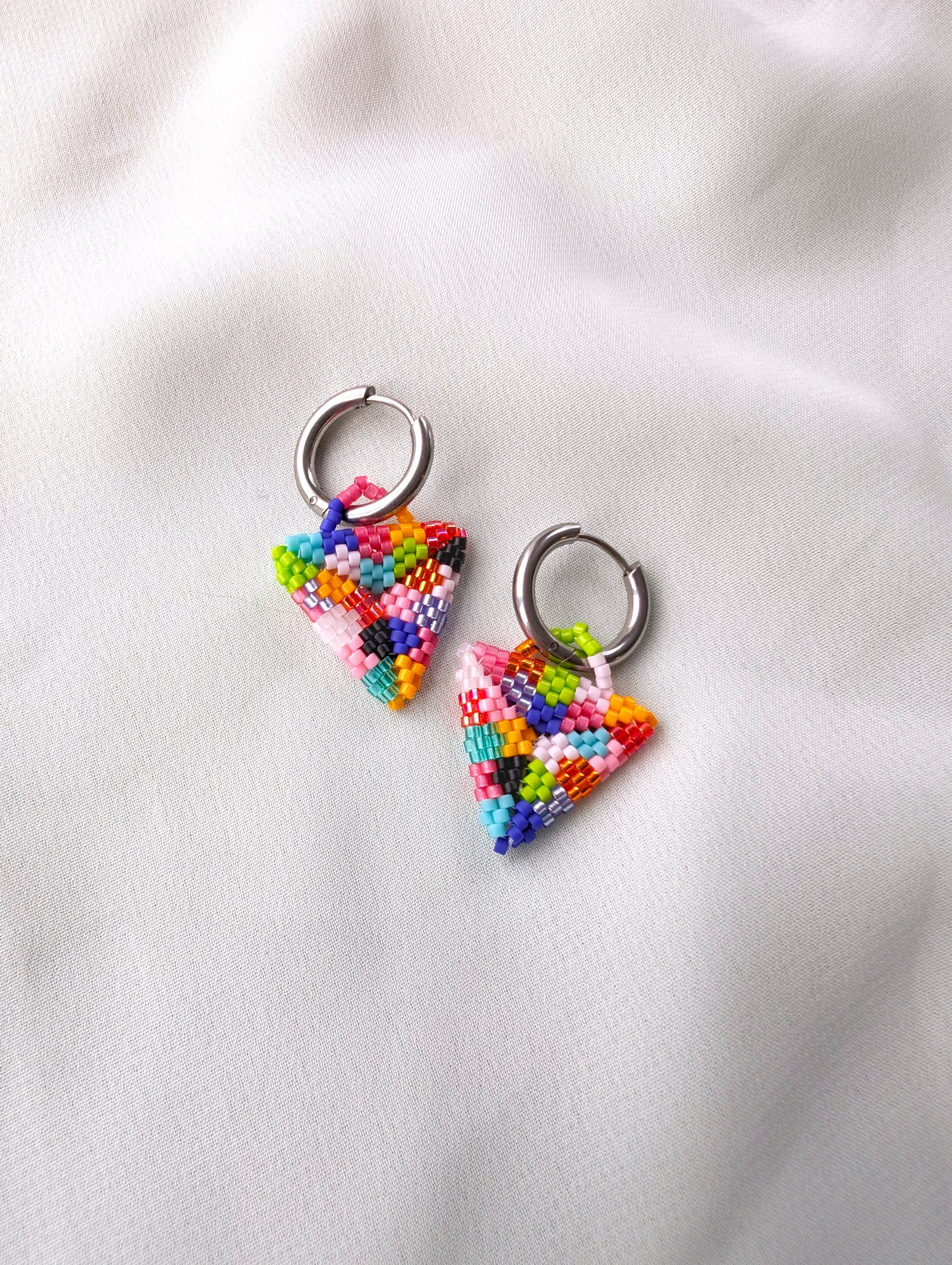 Charms  - Beaded Puffy Triangles - Midi - Patches
