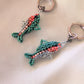 Rainbow Trout - Silver Huggies (PAIR)