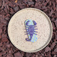 Fridge Magnets - Scorpion - Lilac & Soft Lime Checker