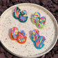 Oval Stud - Tropical Summer Swirl