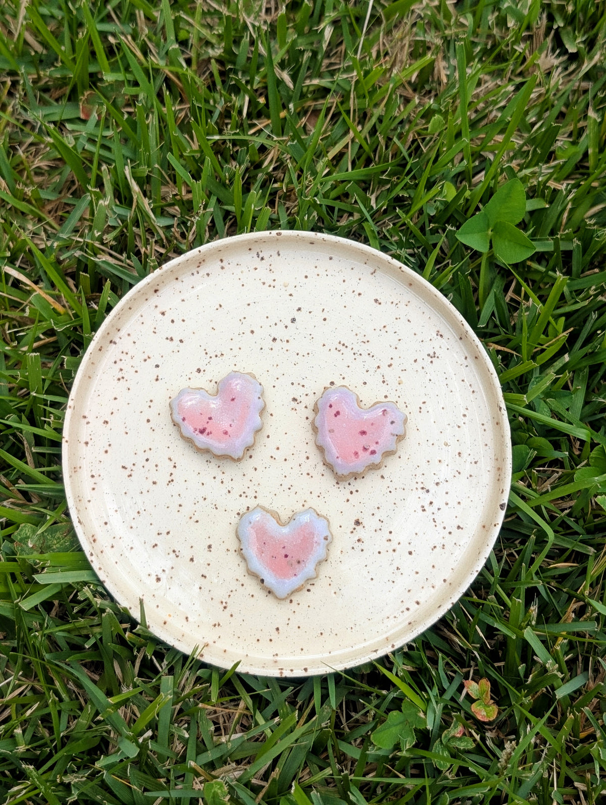 Fridge Magnet - Stoneware Pottery - Heart - Cherry Poptart
