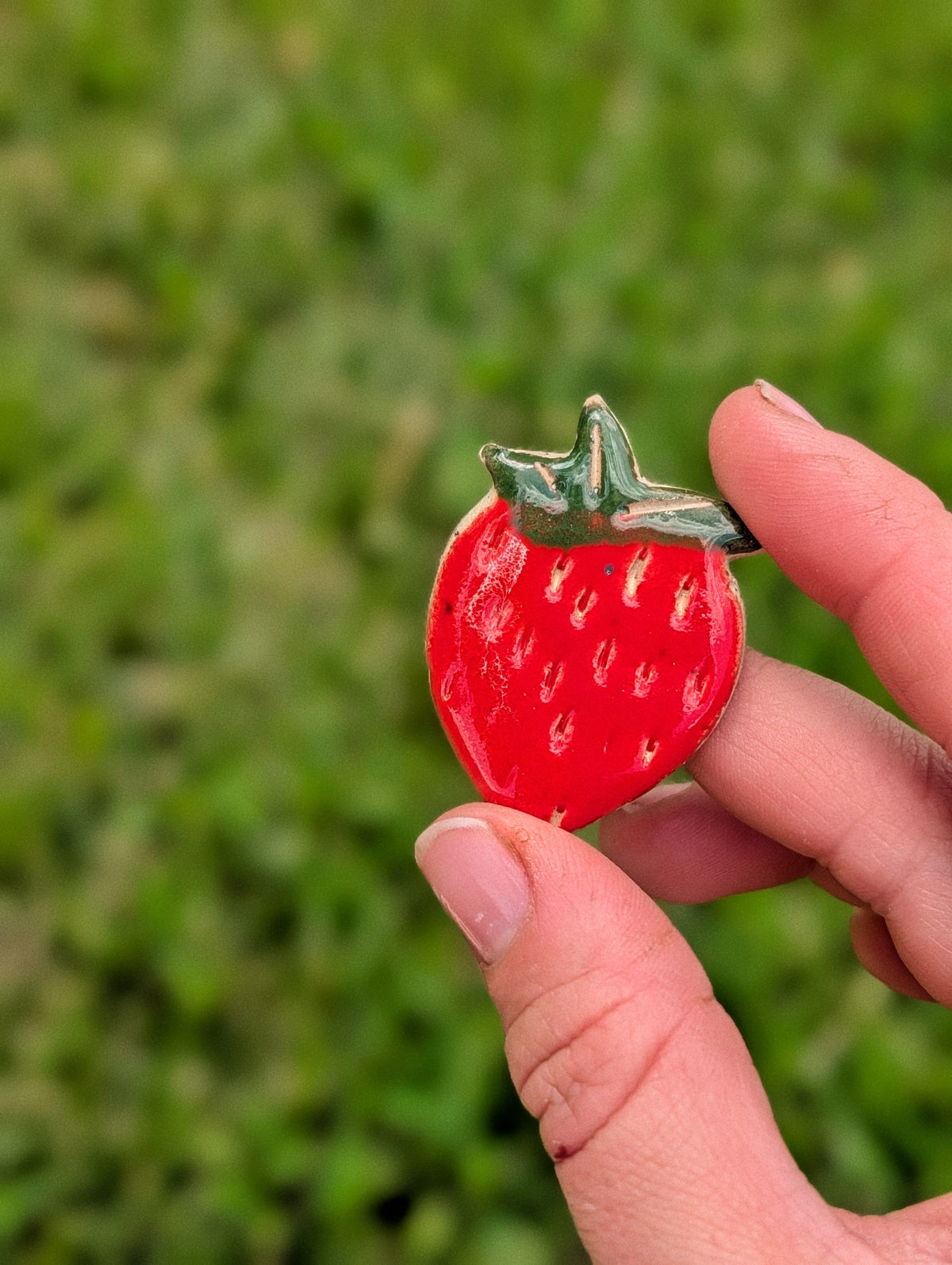 Magnet - Strawberry - Stoneware
