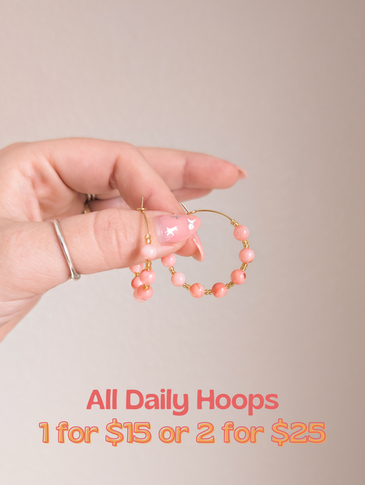 Daily Hoops - Pink River Shell