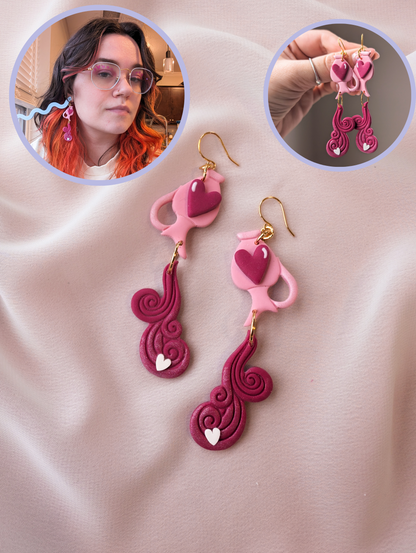 Pouring Vase - Hearts - Hand Painted