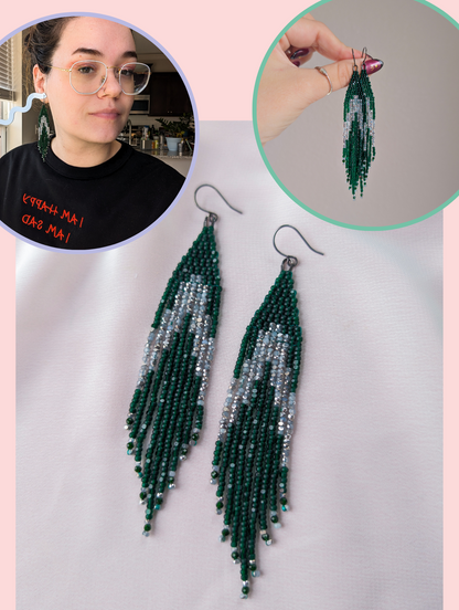 Trio & Mega Fringe - Matte Emerald